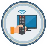 أيقونة توصيل ريموت تلفزيون