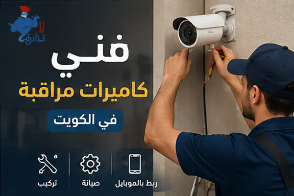 فني كاميرات مراقبة في الكويت فني كاميرات مراقبة في الكويت أثناء تركيب وصيانة نظام مراقبة