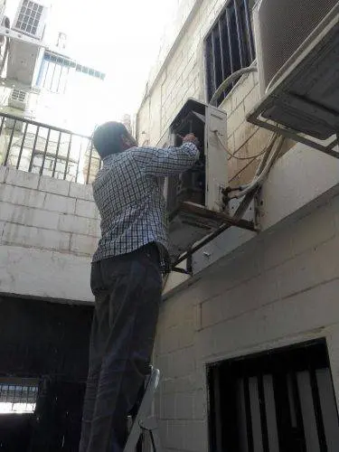 تركيب وحدة تكييف خارجية