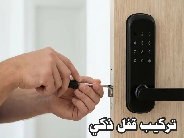 تركيب قفل ذكي على باب منزل