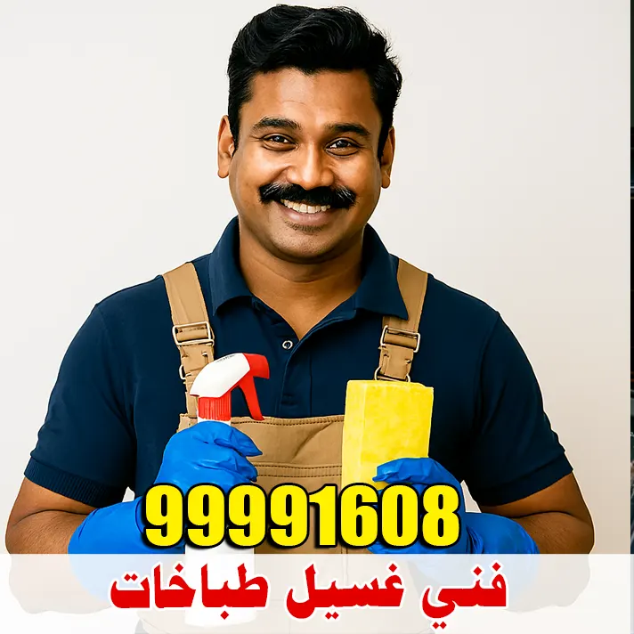 فني غسيل طباخات وتنظيف عيون الغاز