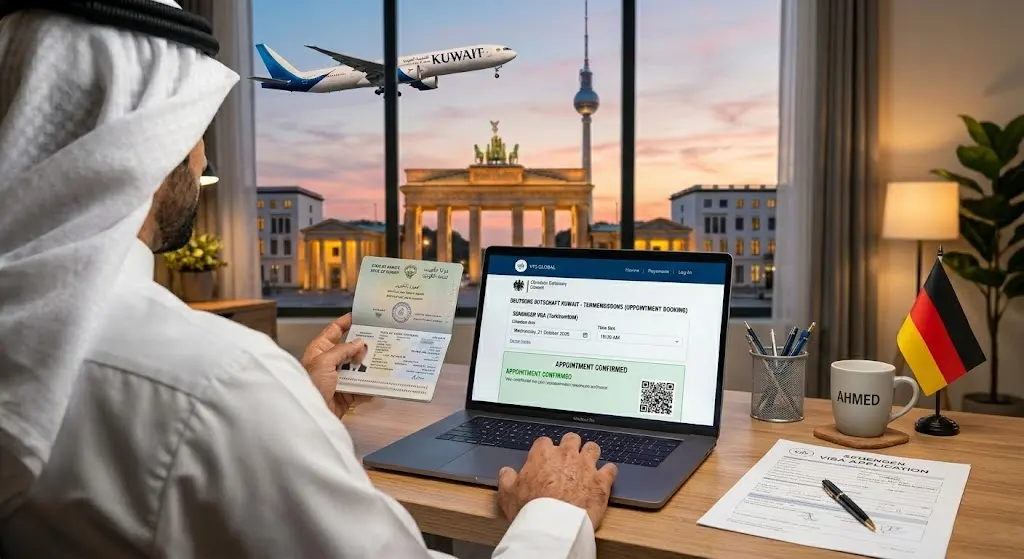 استخراج فيزا المانيا من الكويت 1 حجز موعد فيزا ألمانيا